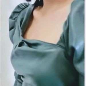 Zara leather top and pants full set